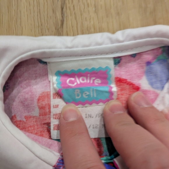 Vintage Bright Floral Dress & Bloomer Set - Picture 4 of 5